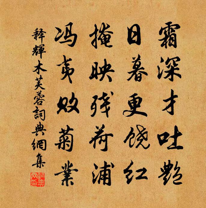 释辉木芙蓉书法作品欣赏