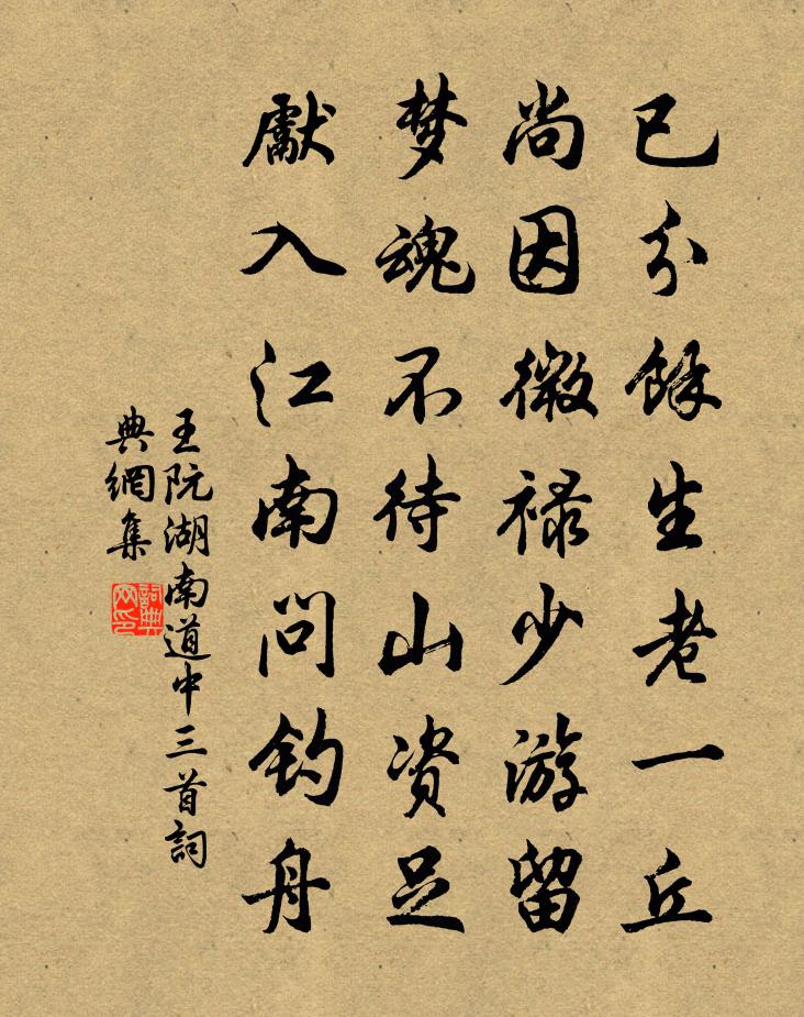 王阮湖南道中三首书法作品欣赏
