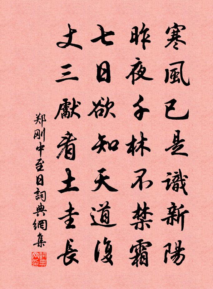 郑刚中至日书法作品欣赏