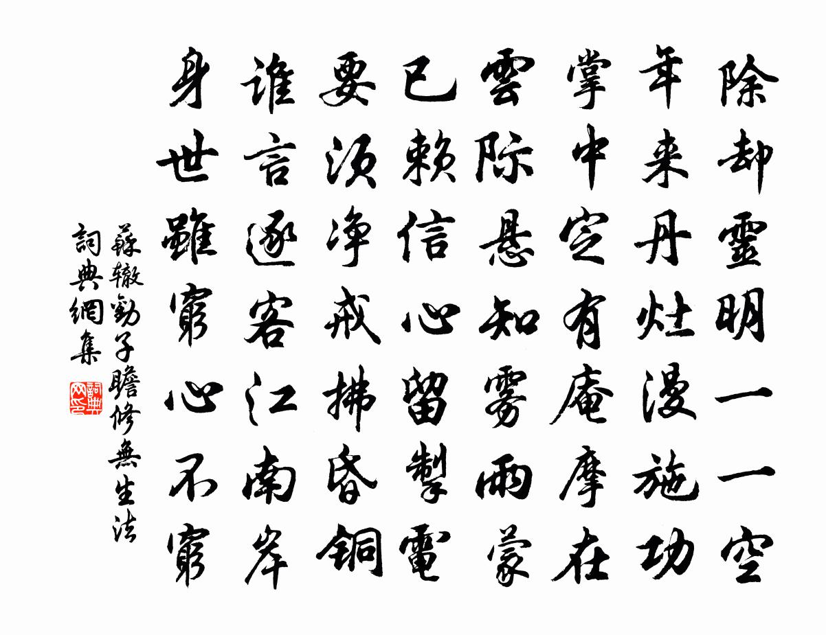 苏辙劝子瞻修无生法书法作品欣赏