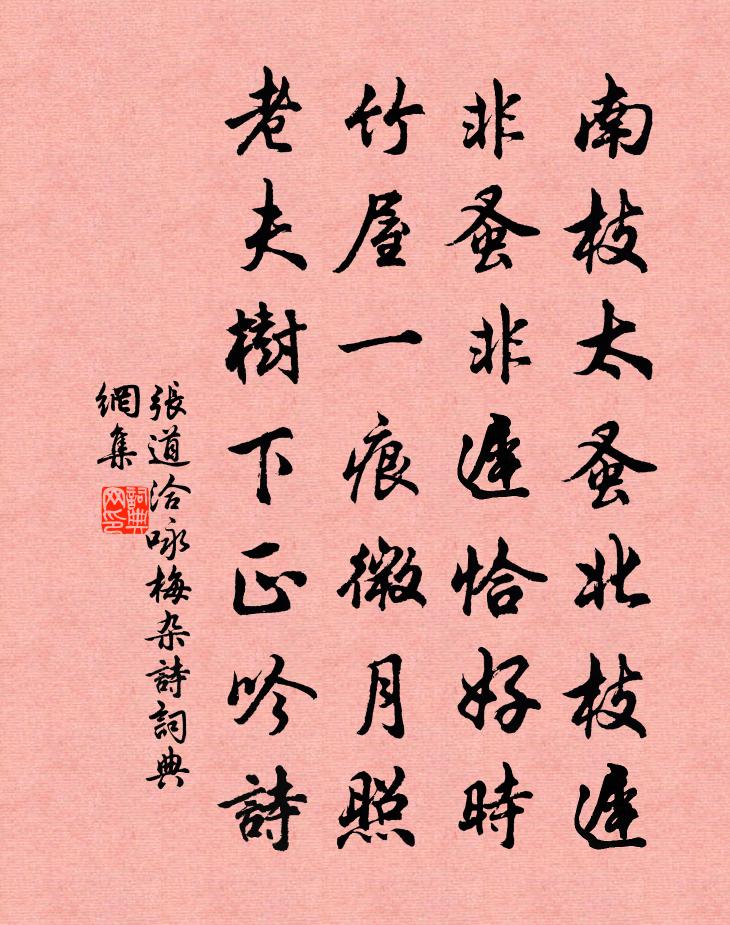 张道洽咏梅杂诗书法作品欣赏