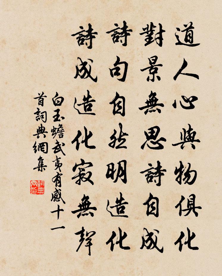白玉蟾武夷有感十一首书法作品欣赏
