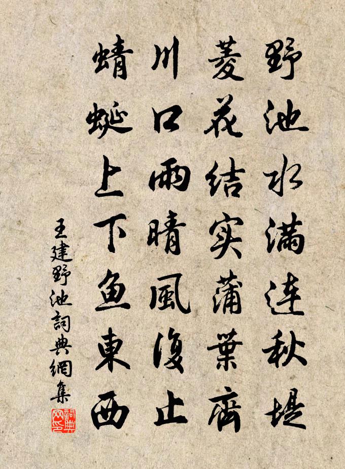 王建野池书法作品欣赏