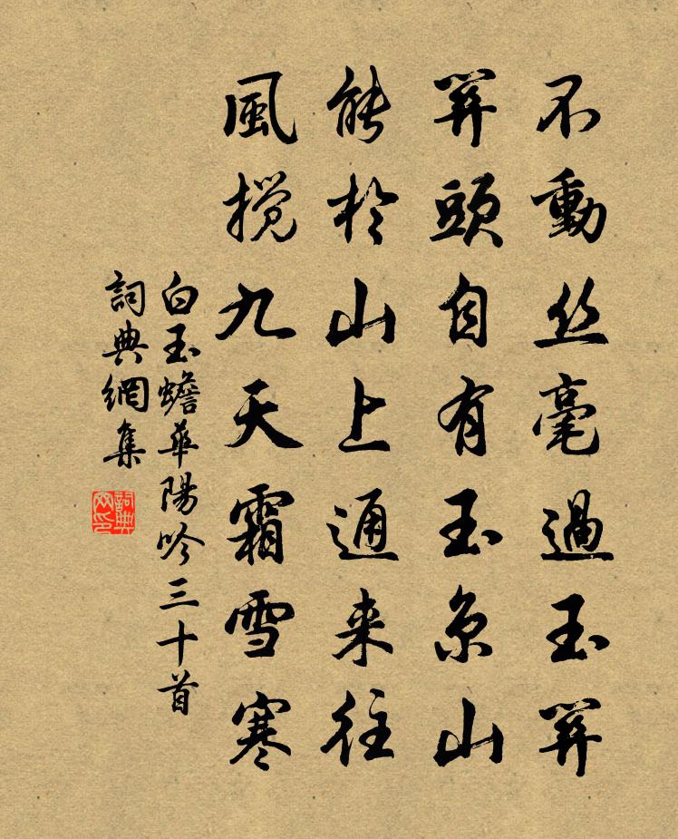 白玉蟾华阳吟三十首书法作品欣赏