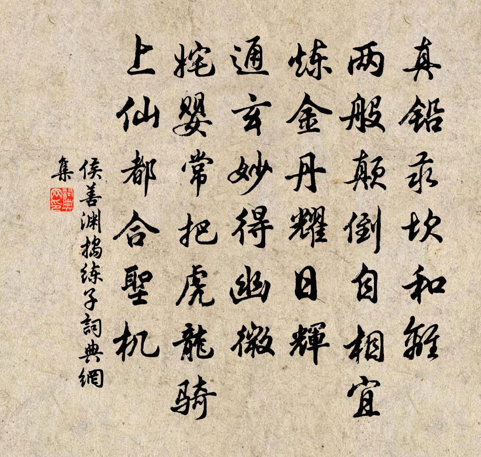 侯善渊捣练子书法作品欣赏