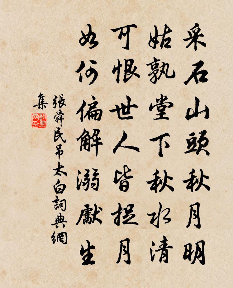 张舜民吊太白书法作品欣赏