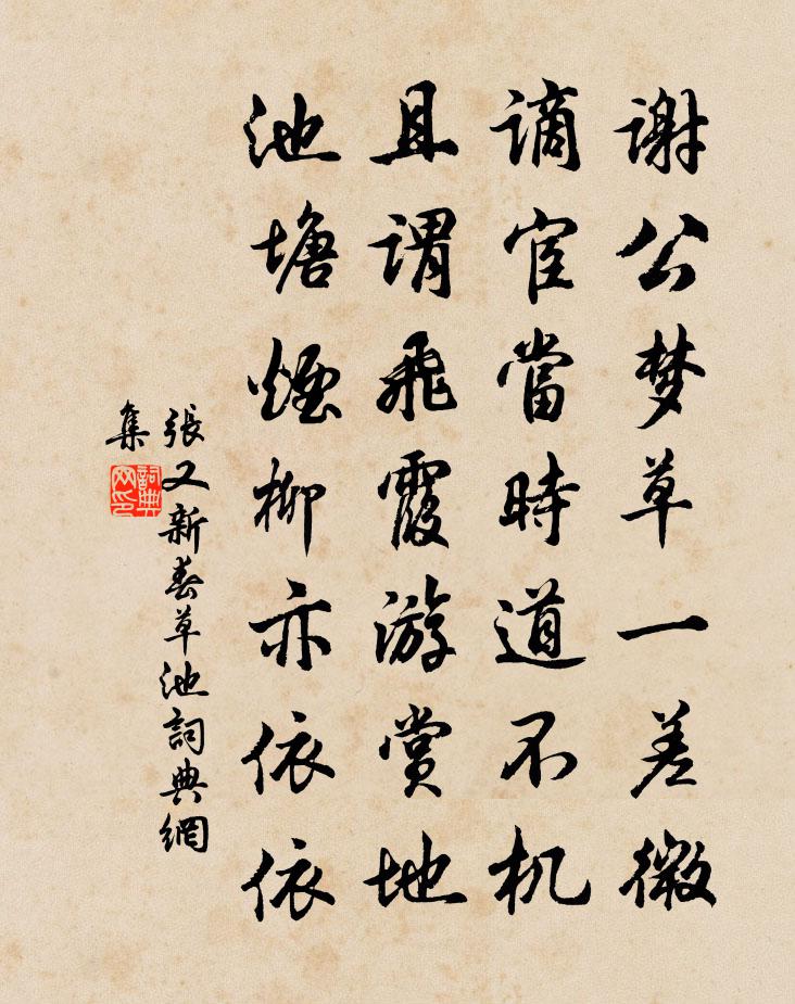 张又新春草池书法作品欣赏
