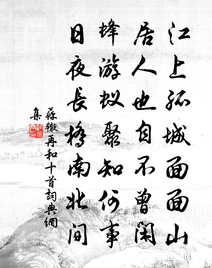 苏辙再和十首书法作品欣赏
