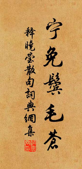 释晓莹句书法作品欣赏