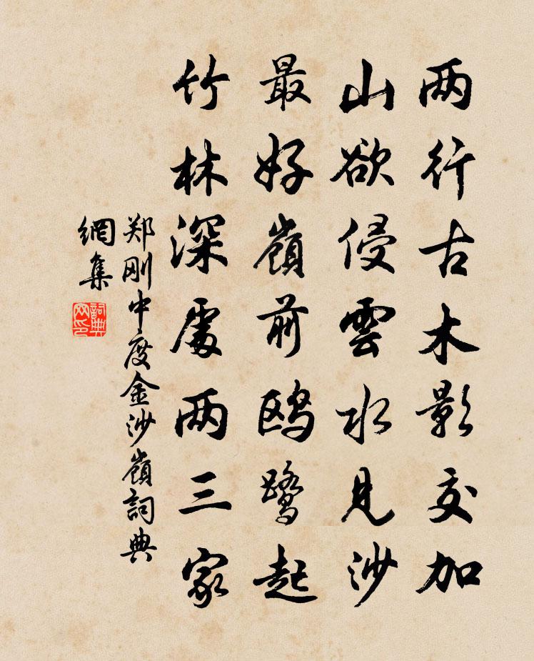 郑刚中度金沙岭书法作品欣赏