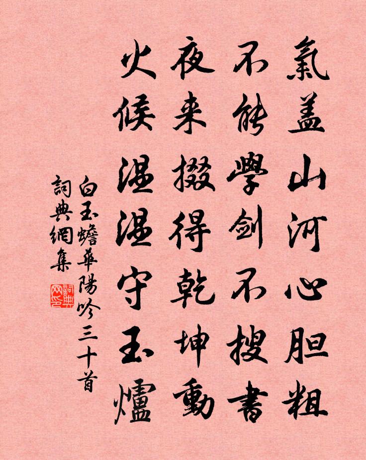 白玉蟾华阳吟三十首书法作品欣赏