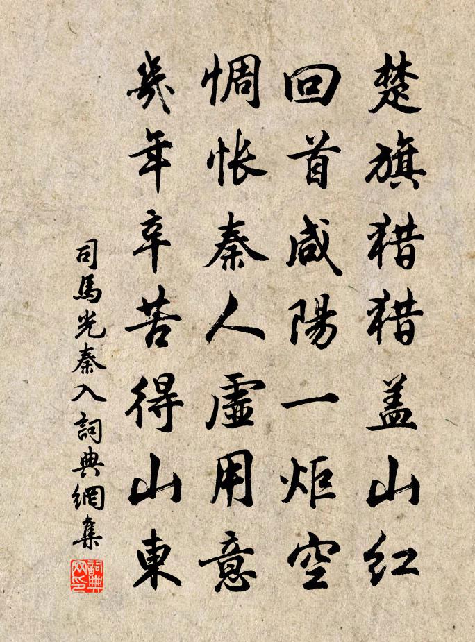 司马光秦入书法作品欣赏