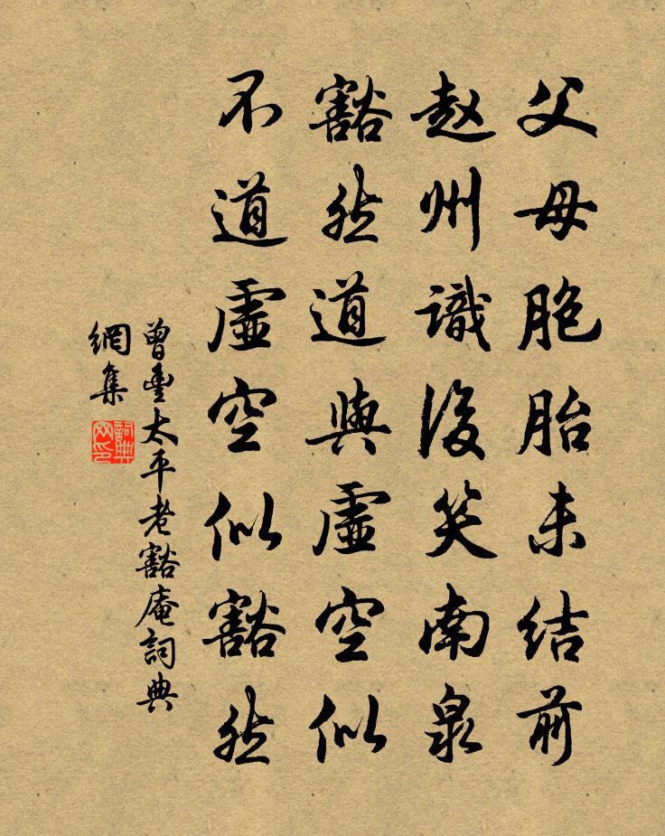 曾丰太平老豁庵书法作品欣赏