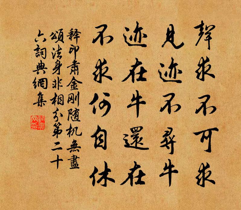 释印肃金刚随机无尽颂法身非相分第二十六书法作品欣赏