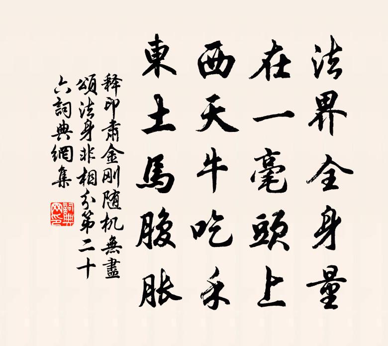 释印肃金刚随机无尽颂法身非相分第二十六书法作品欣赏