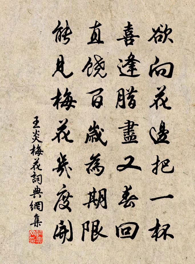 王炎梅花书法作品欣赏