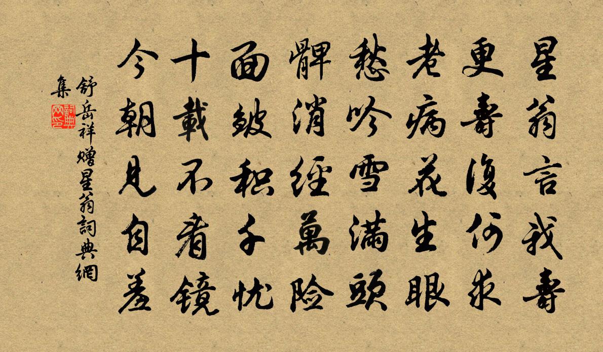 舒岳祥赠星翁书法作品欣赏