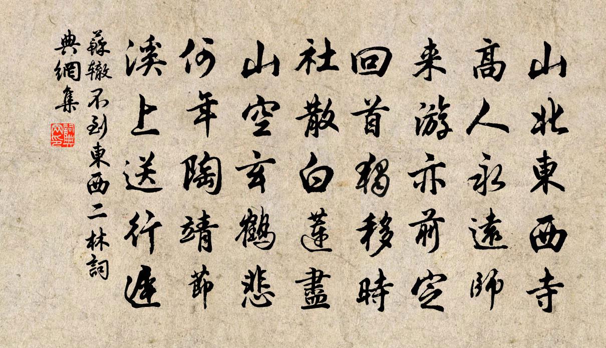 苏辙不到东西二林书法作品欣赏