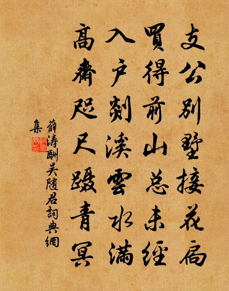 薛涛酬吴随君书法作品欣赏
