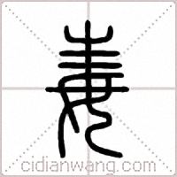 毒篆书