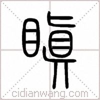 瞋篆书