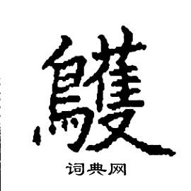 鸌怎么写好看